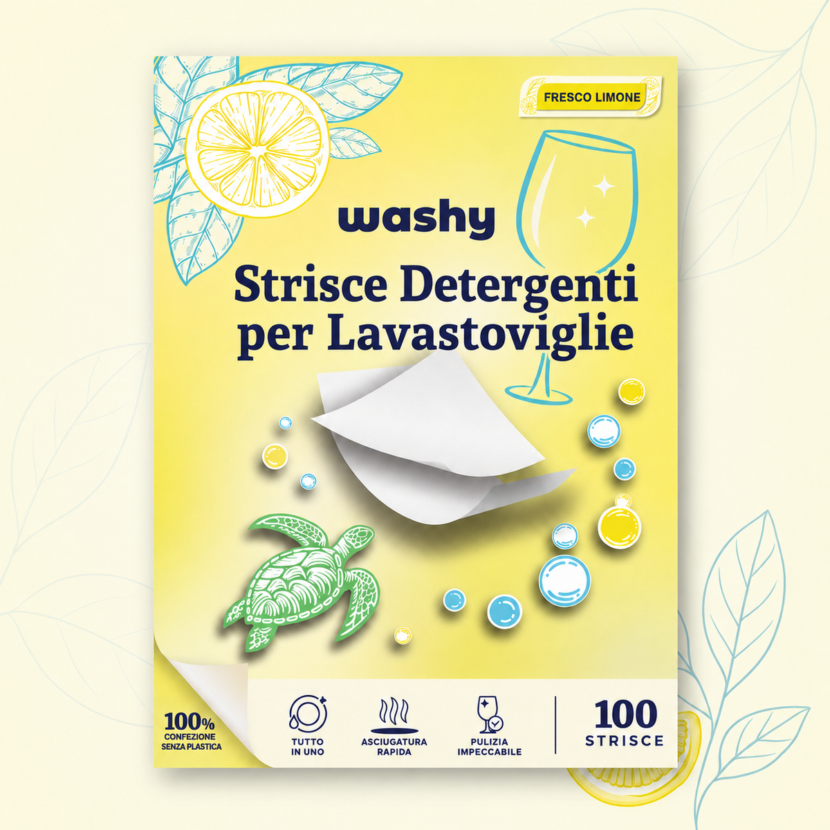 Washy - Strisce detergenti per lavastoviglie