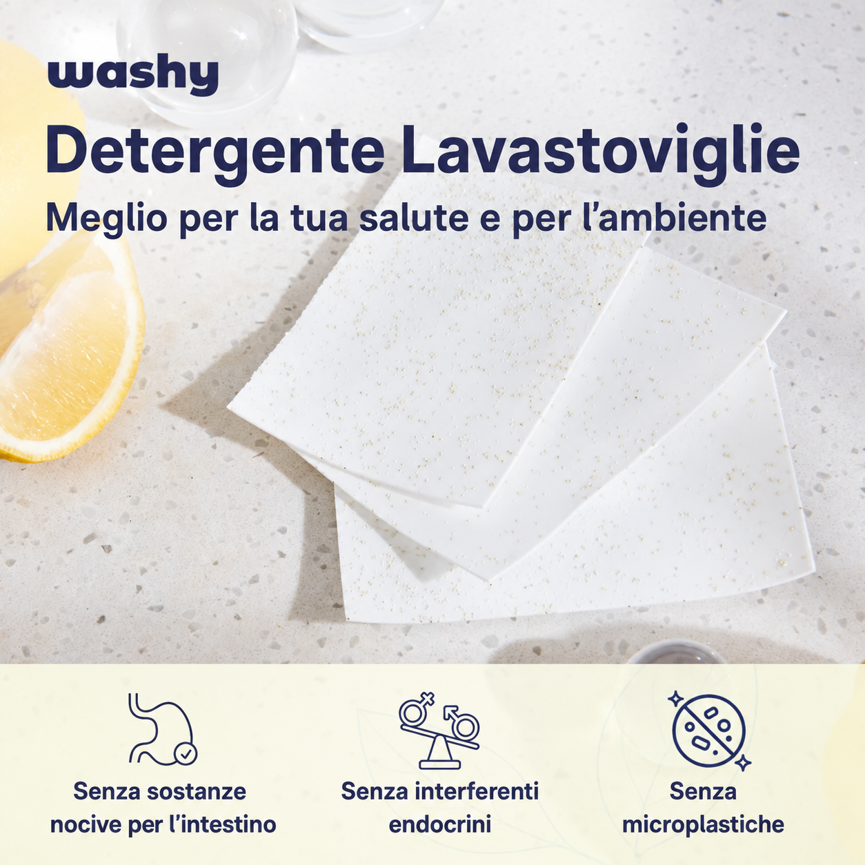 Washy - Strisce detergenti per lavastoviglie
